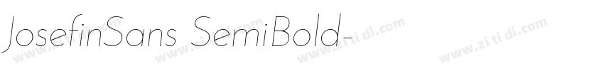 JosefinSans SemiBold字体转换